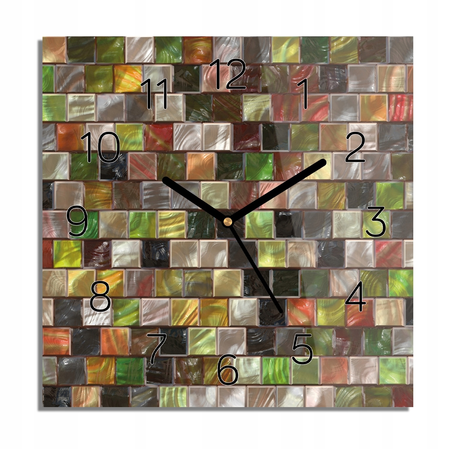 

Mozaika szkło kostka zegar szklany do kuchni 30x30