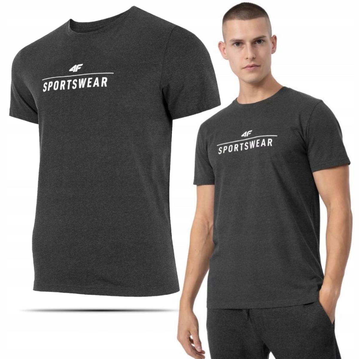 4F KOSZULKA Męska Do Biegania Ćwiczeń T-SHIRT