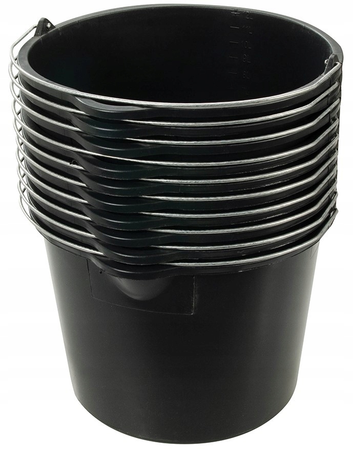 WIADRO BUDOWLANE WIADERKO 20L 10 SZT MOCNE