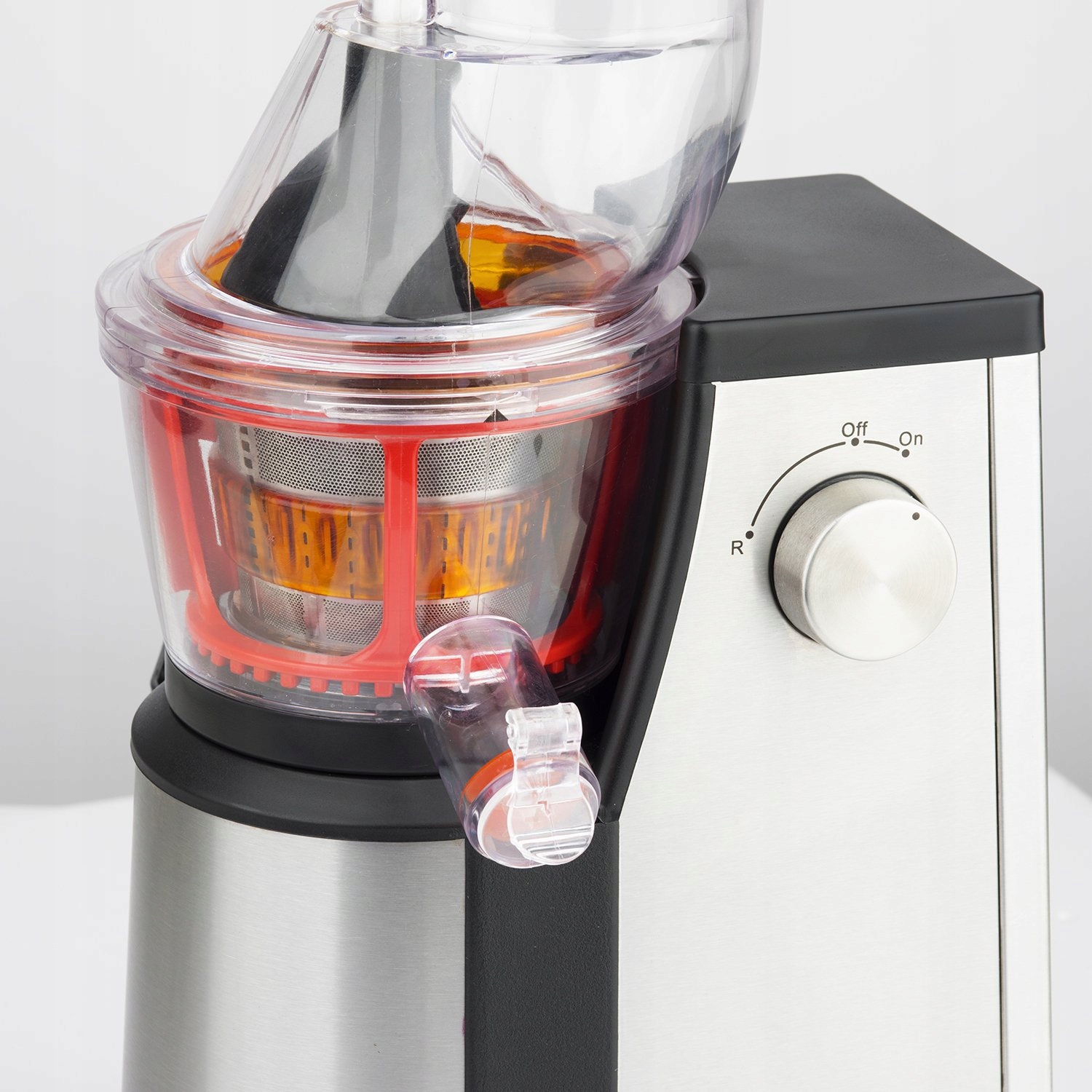 HKOENIG Wolnoobrotowa Wyciskarka 1L 400W Stal Nierdzewna Czarna Wersja 2 — miniatura 5