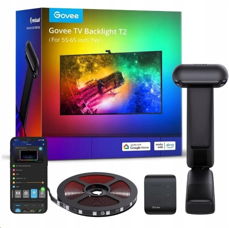 Govee DreamView T2 Dual Tv 55-65" Smart Led podsvícení Rgbic H605C311