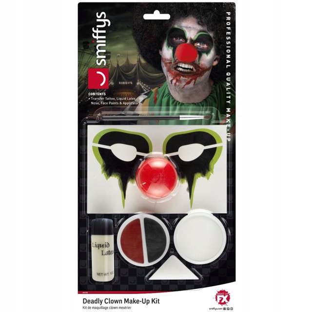 

Makeup Morderczy Klaun psychopata Makijaż zestaw