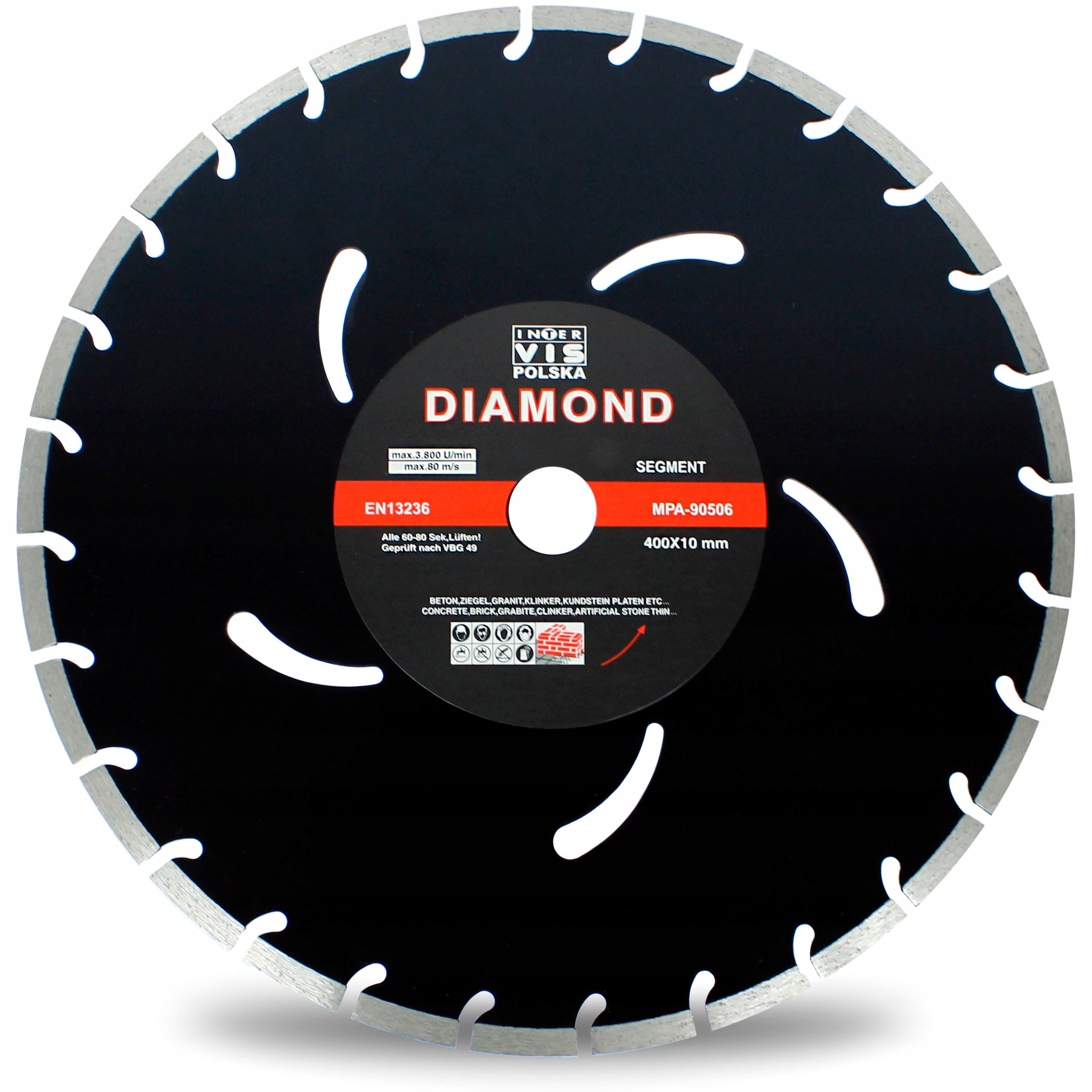 Diamantový Kotouč Segment Betonu Kostky 400/32 mm