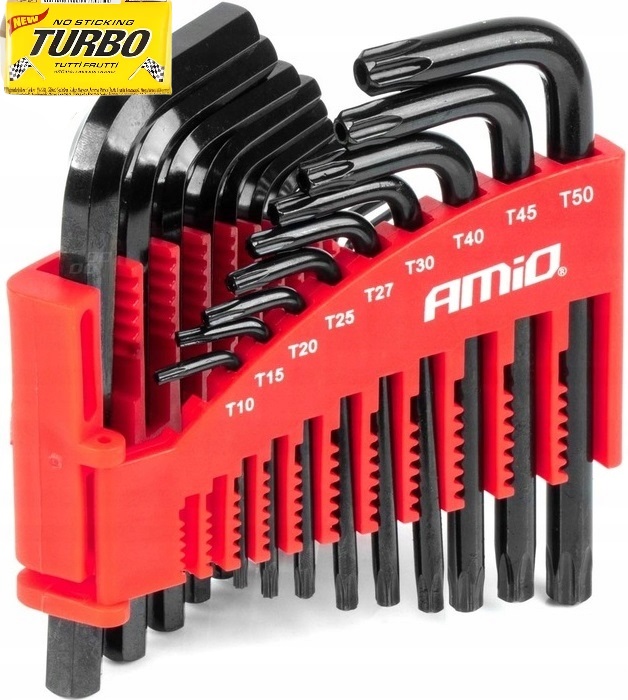 Klucze Imbusowe Czarne Imbus Imbusy Hex Torx Cr-v Torksy Zestaw AMiO 22szt.