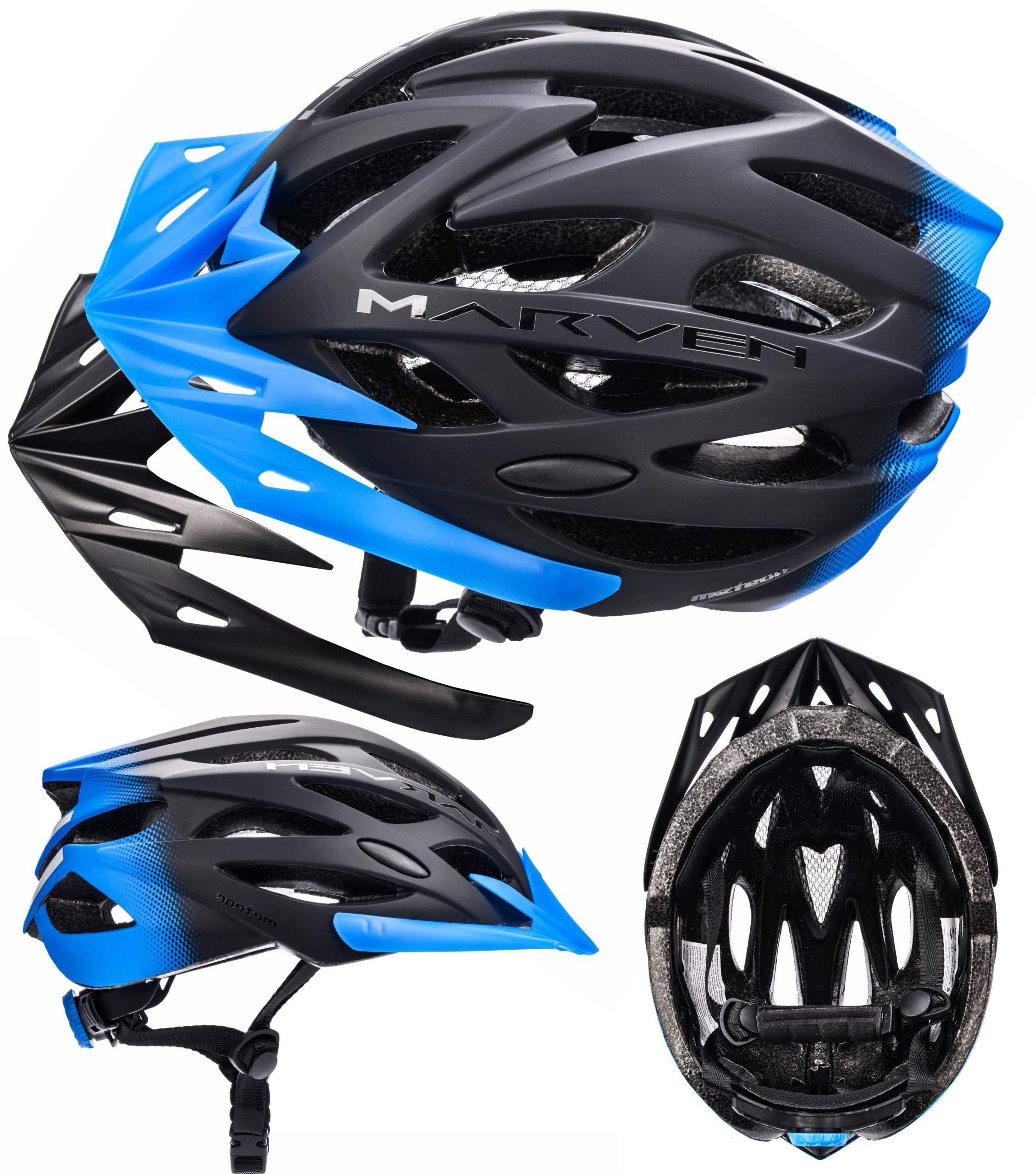 

Kask na Rower dla Dzieci Szosowy z Daszkiem Meteor