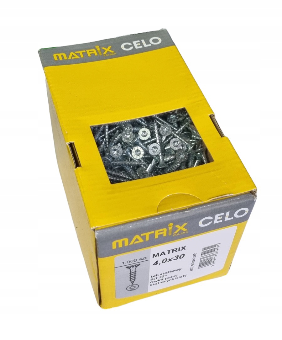 Wkręty Meblowe 4x30mm Matrix 1000szt