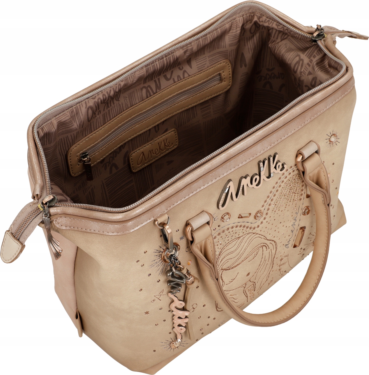 A253 Anekke torebka kuferek Hollywood Studio nude 38761-123 Kolekcja Hollywood Studio