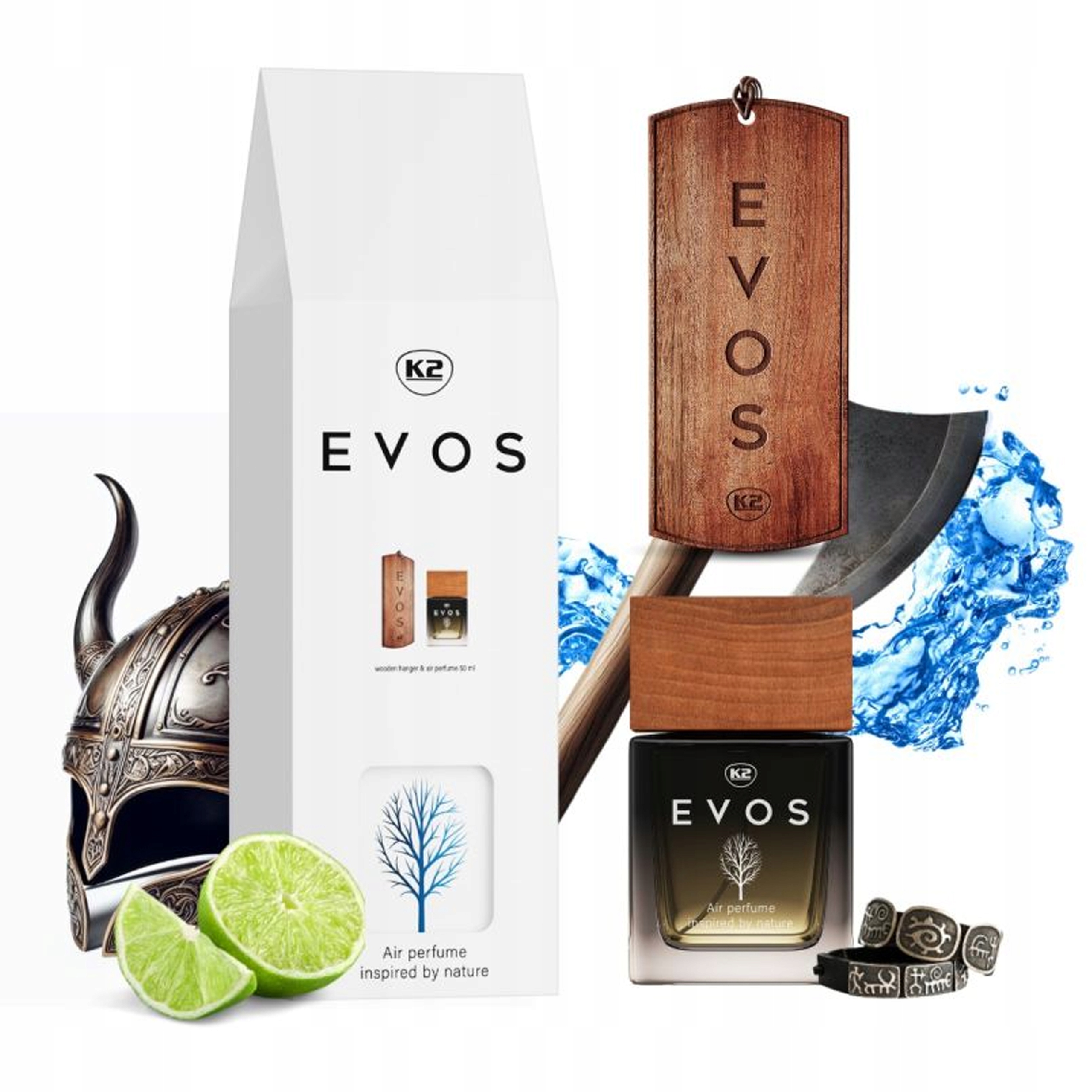 Dárková Sada Pro Řidiče Parfémů Přívěsek K2 Evos Viking Box