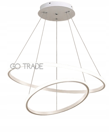 LAMPA WISZĄCA RINGI BIAŁA 20+40CM 3 BARWY ŚWIATŁA