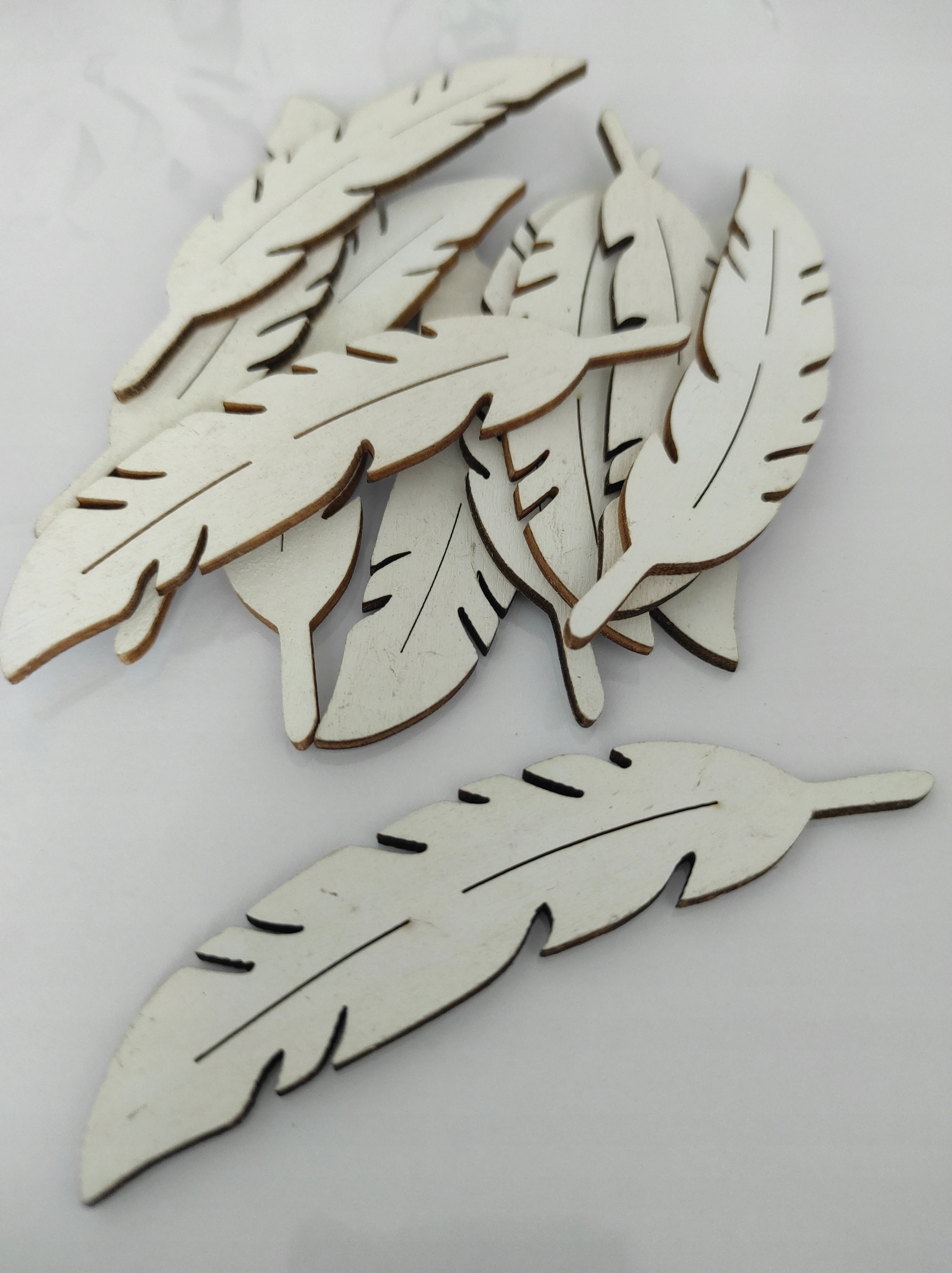 

Piórka scrapki dekoracyjne ozdobne 10cm