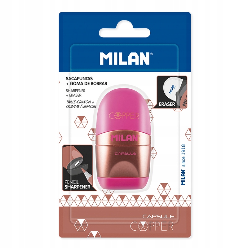 

Temperówko Gumka Capsule Copper Róż Bl