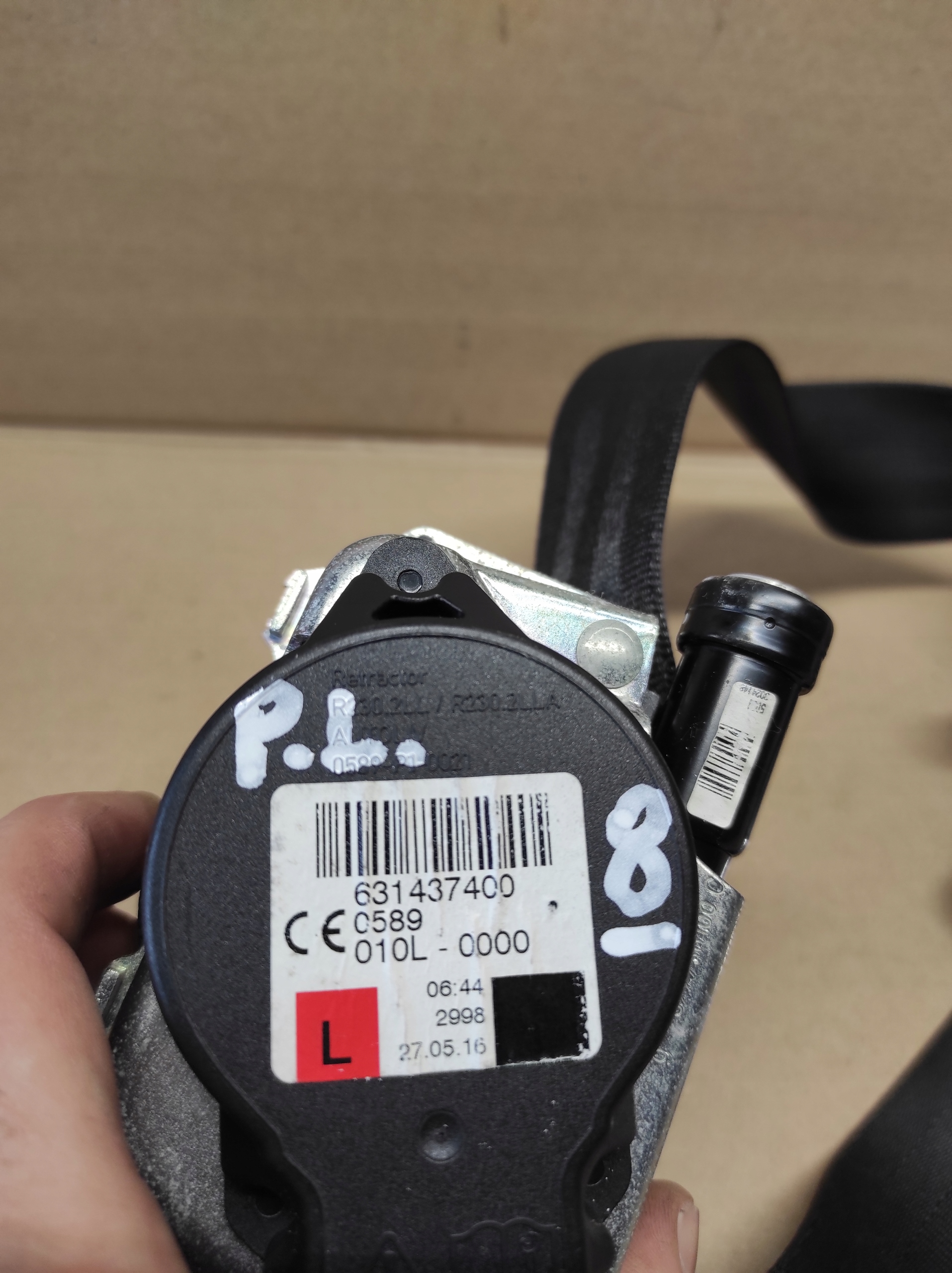 ремень безопасности передний renault TALISMAN 631437400