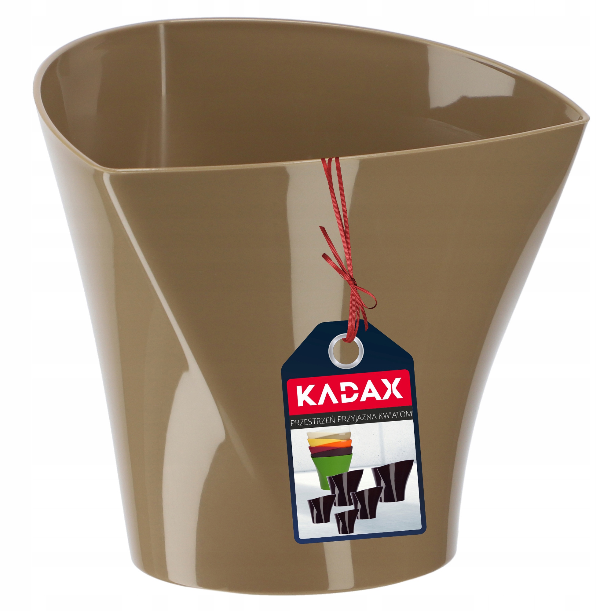 

Doniczka Osłonka Na Kwiaty Połysk Beżowa 19cm