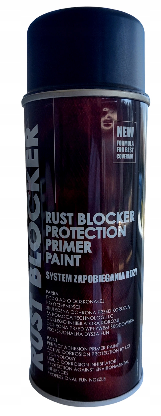 Lakier podkład na rdzę Rust Blocker 400 ml czarny LR9005