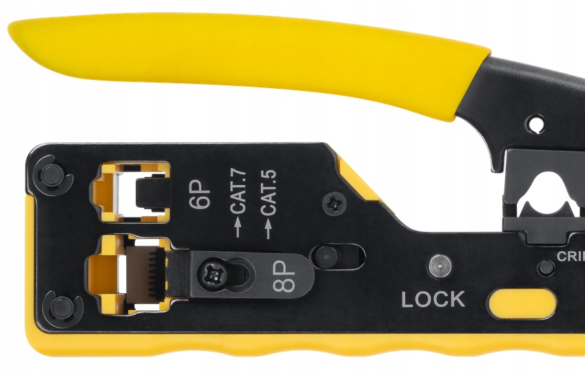 Zaciskarka Przelotowa Zaciskacz Wtyków RJ45 LAN RJ Kod producenta PT-CT02