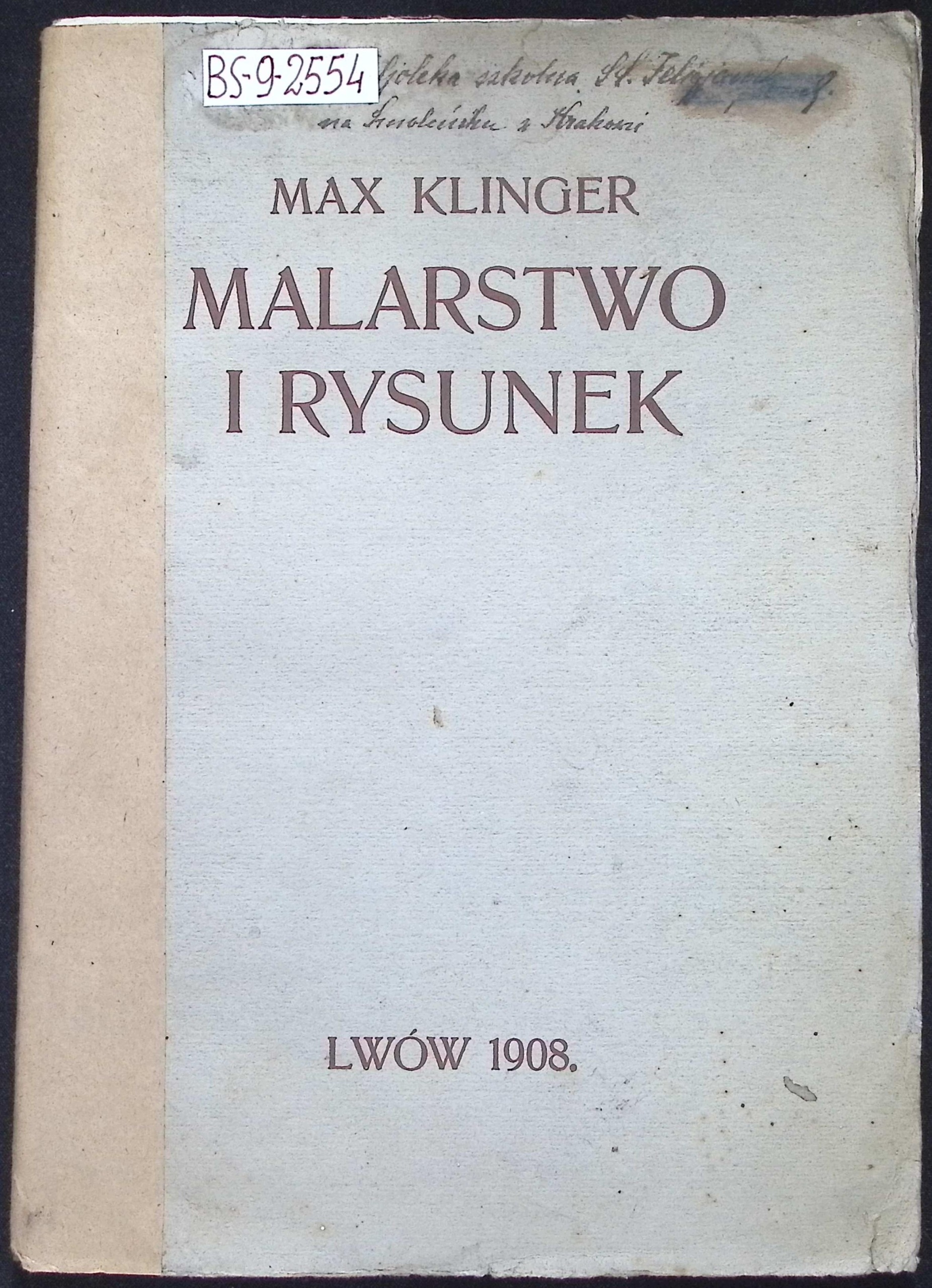 Malarstwo i rysunek (1908 r.) - Klinger