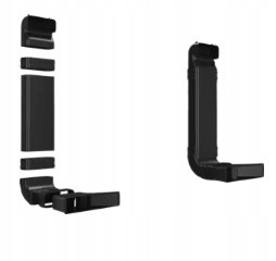 Zestaw recyrkulacyjny Bosch S z kolankiem L (60 cm) HEZ9VDKR1, Czarny