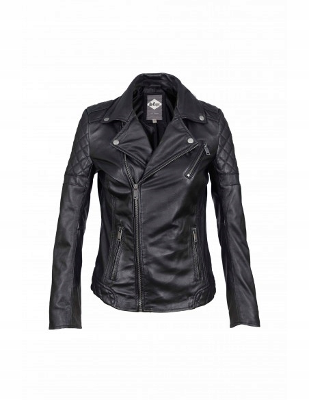 Kožená bunda Ramoneska černá Lee Cooper L