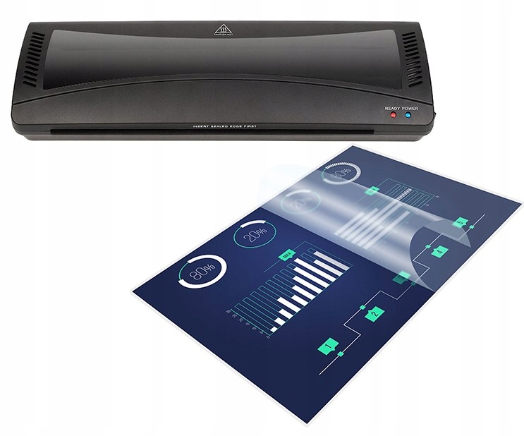 LAMINATOR A3 CIEPŁO ZIMNO TRACER + 100szt FOLIA GRATIS