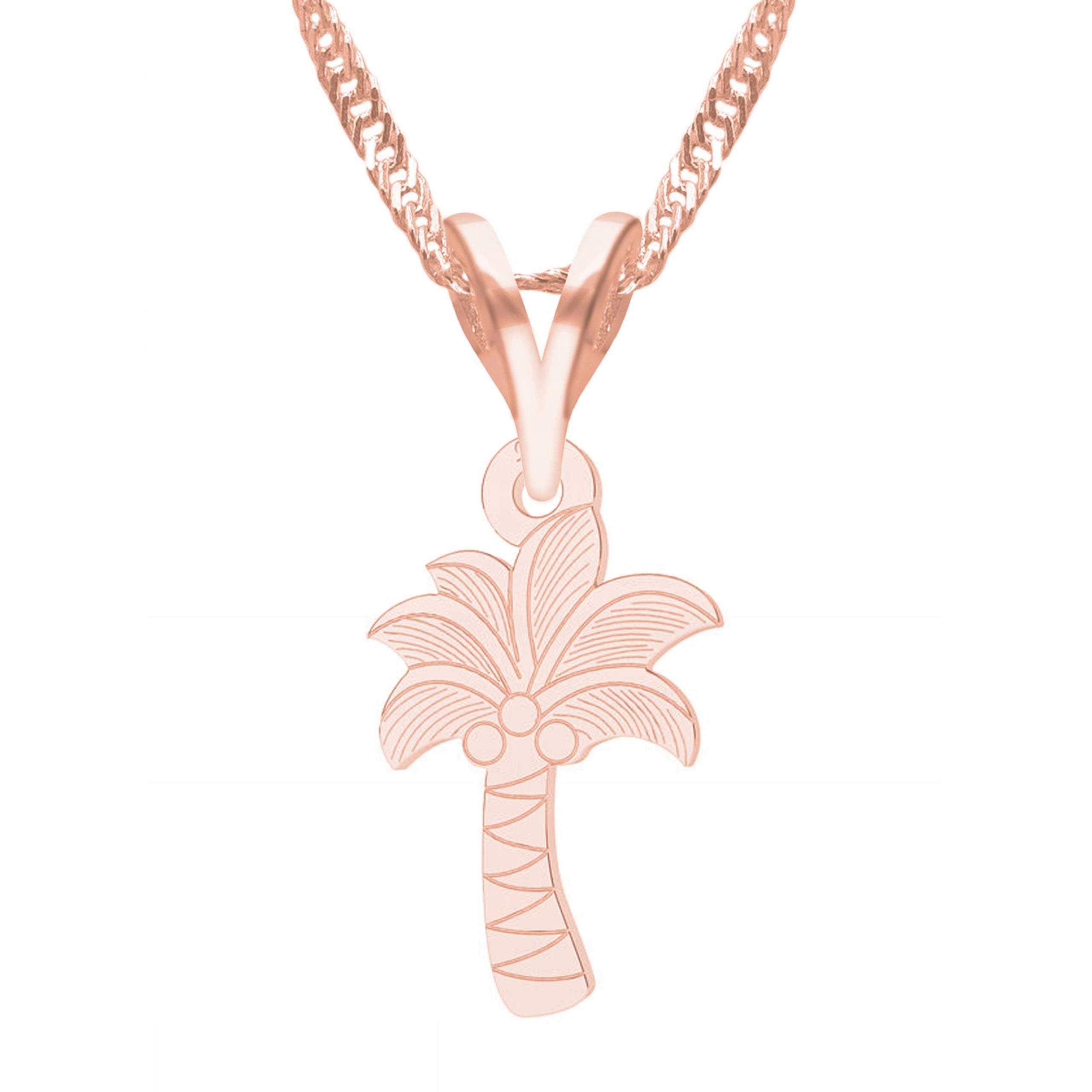 Pozlacený náhrdelník s palmou Stromem Palma Strom Palmy Stříbro 925