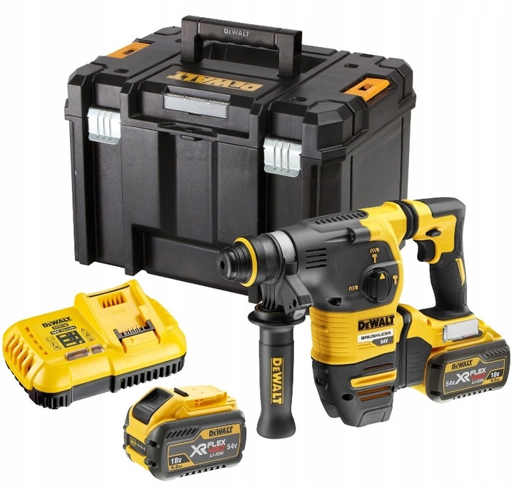 Młotowiertarka Flexvolt SDS-Plus Dewalt DCH333X2 w kolorze czarno-srebrnym