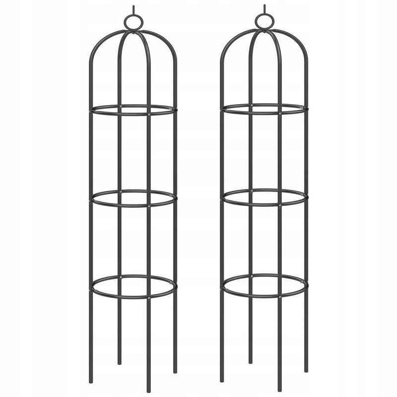 2x Dzwon Łuk Podpora Na Róże 200 CM Pergola Stojak