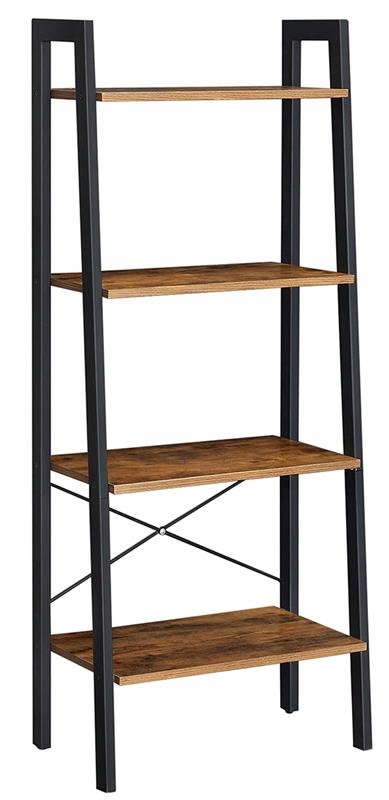 Regál na knihy loft rustikálna polička