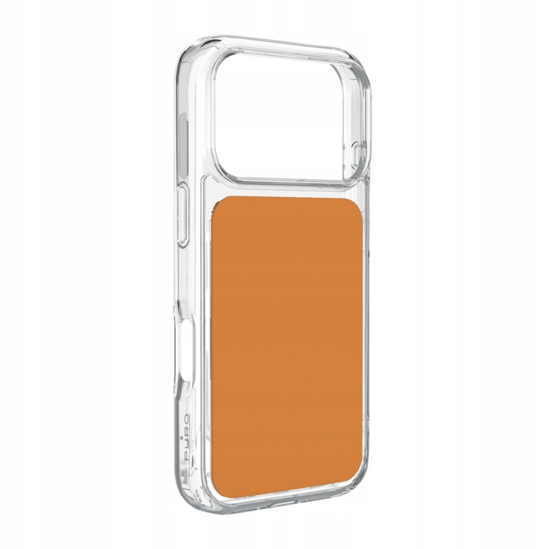 Etui Puro Plate Mag na iPhone 17 Pro Max kompatybilne z MagSafe pomarańcz