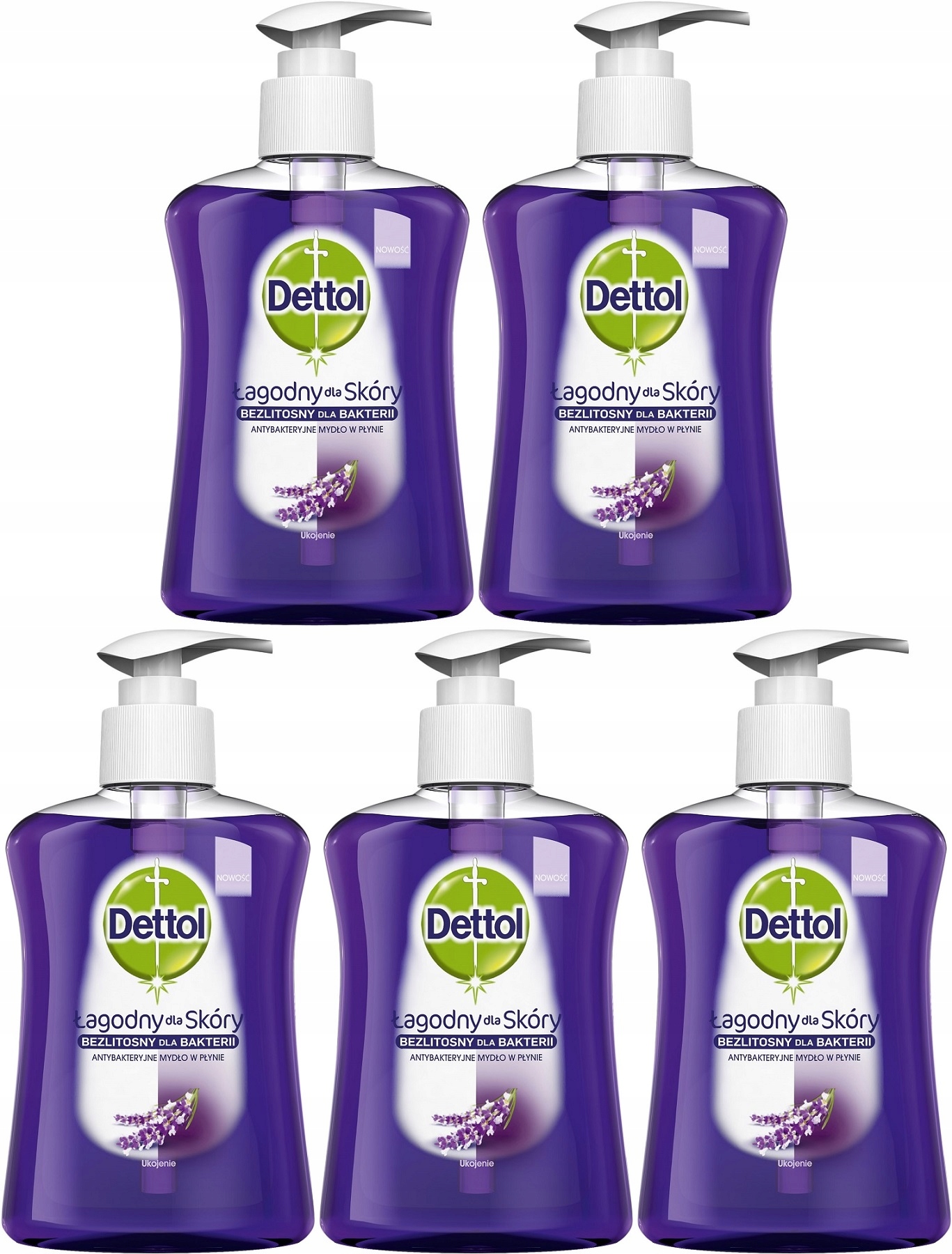 

Dettol Antybakteryjne mydło w płynie 5x250ml