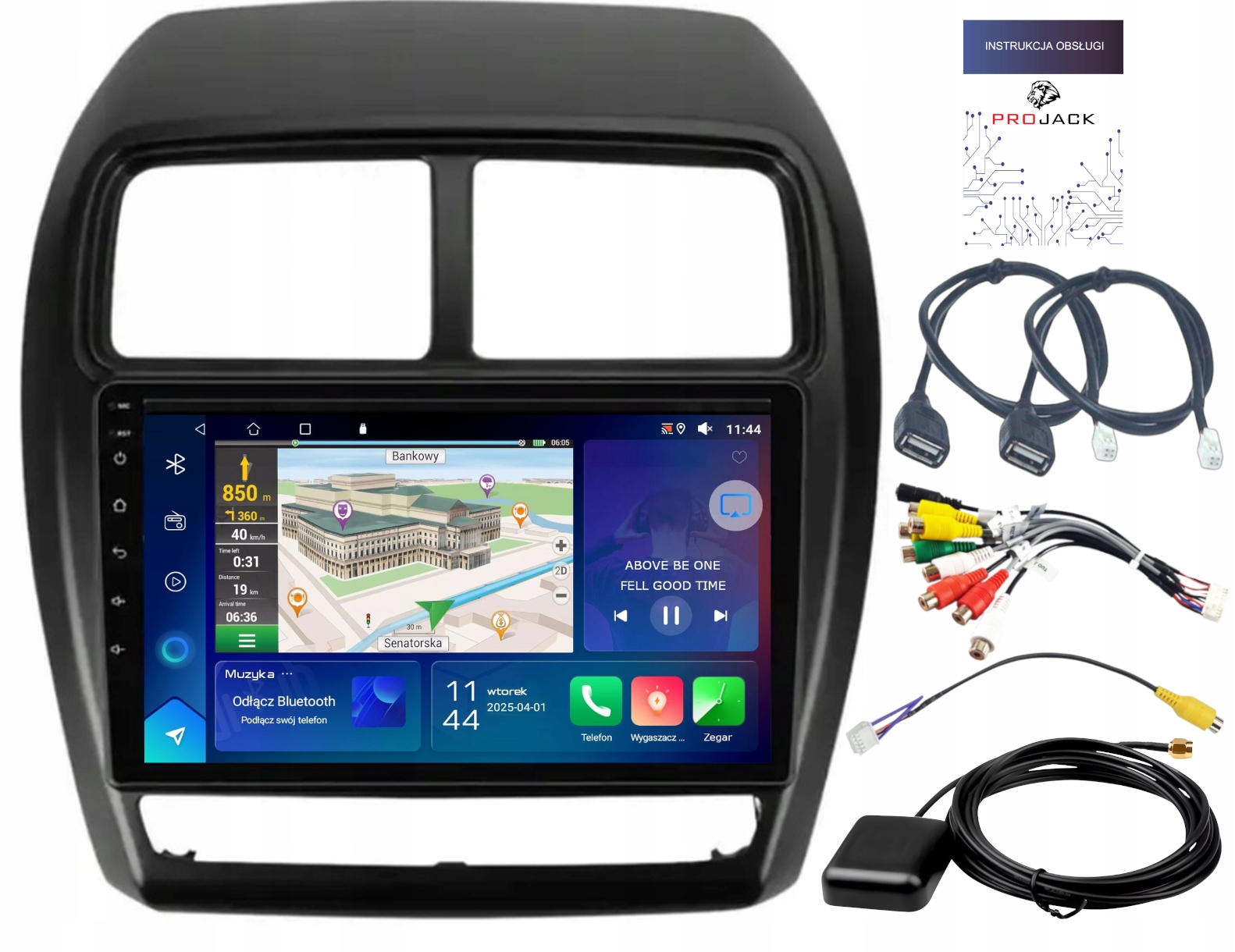 Rádio Navigácia Gps Mitsubishi Asx 2016-2022 Wifi Bt Carplay Usb 2GB 64GB
