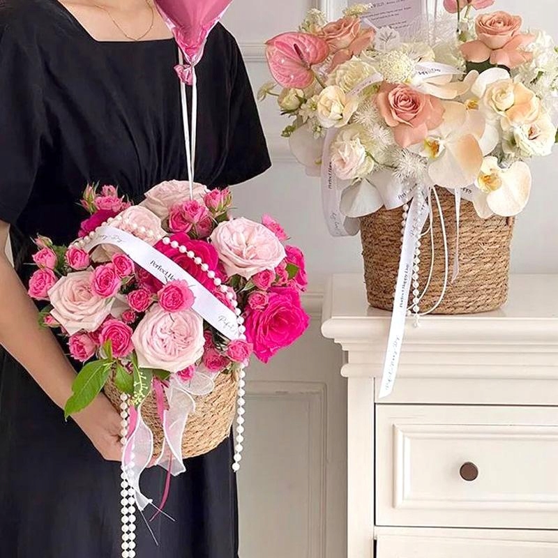 KOSZ KOSZYK PLECIONY Z TRAWY MORSKIEJ OSŁONKA DONICZKI BOHO SKANDI 15X13 cm Marka Daisy