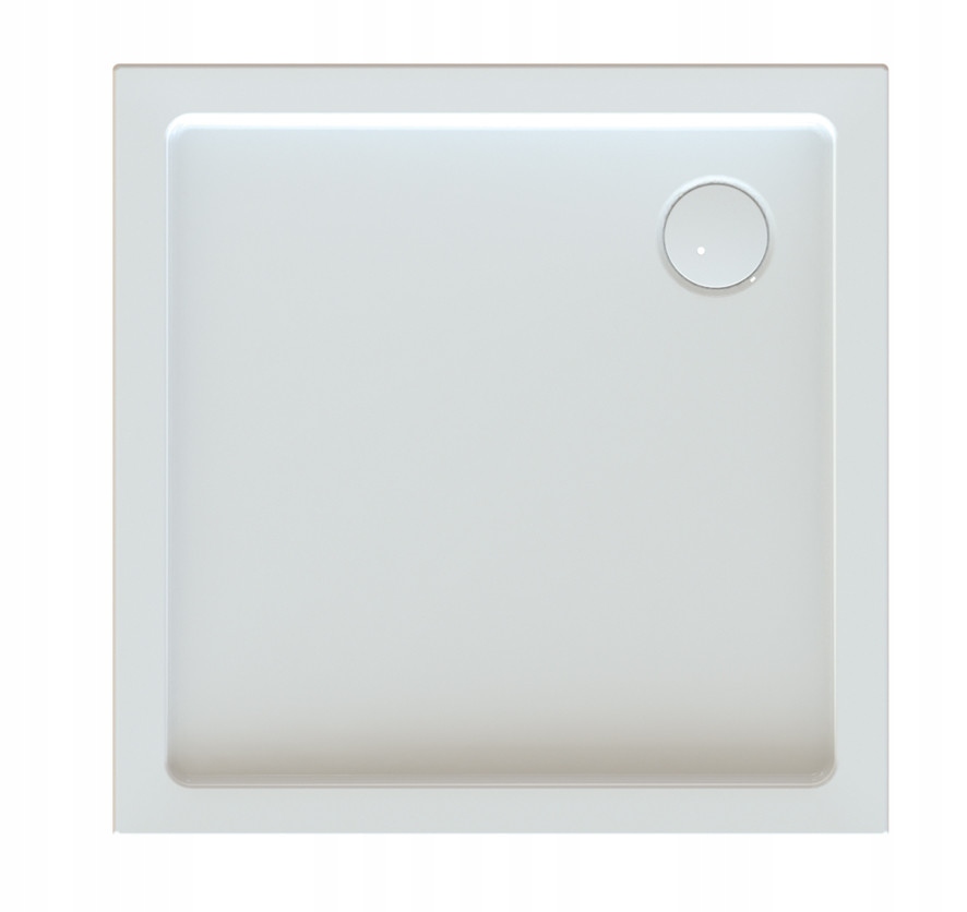 Brodzik kwadratowy z akrylu 80x80x5 cm Bza/FREE Sanplast 615040112001000