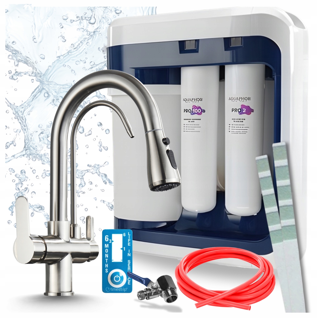 Kuchynský Kohútik S Výsuvným Výtokom, Filter Aquaphor RO202S Pro, Reverzná Osmóza