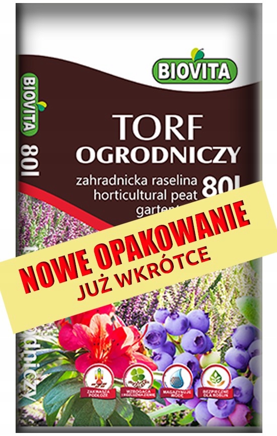 TORF SPHAGNOWY KWAŚNY Azalie, Borówka 3,5-4,5 50L