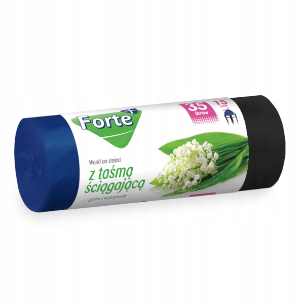 

Forte Worki na śmieci 35l z taśmą 15szt