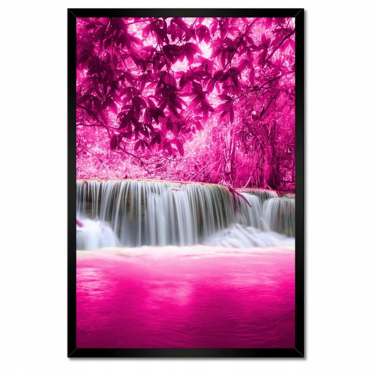 Plakáty v rámu 40x60 Růžový vodopád Krajina