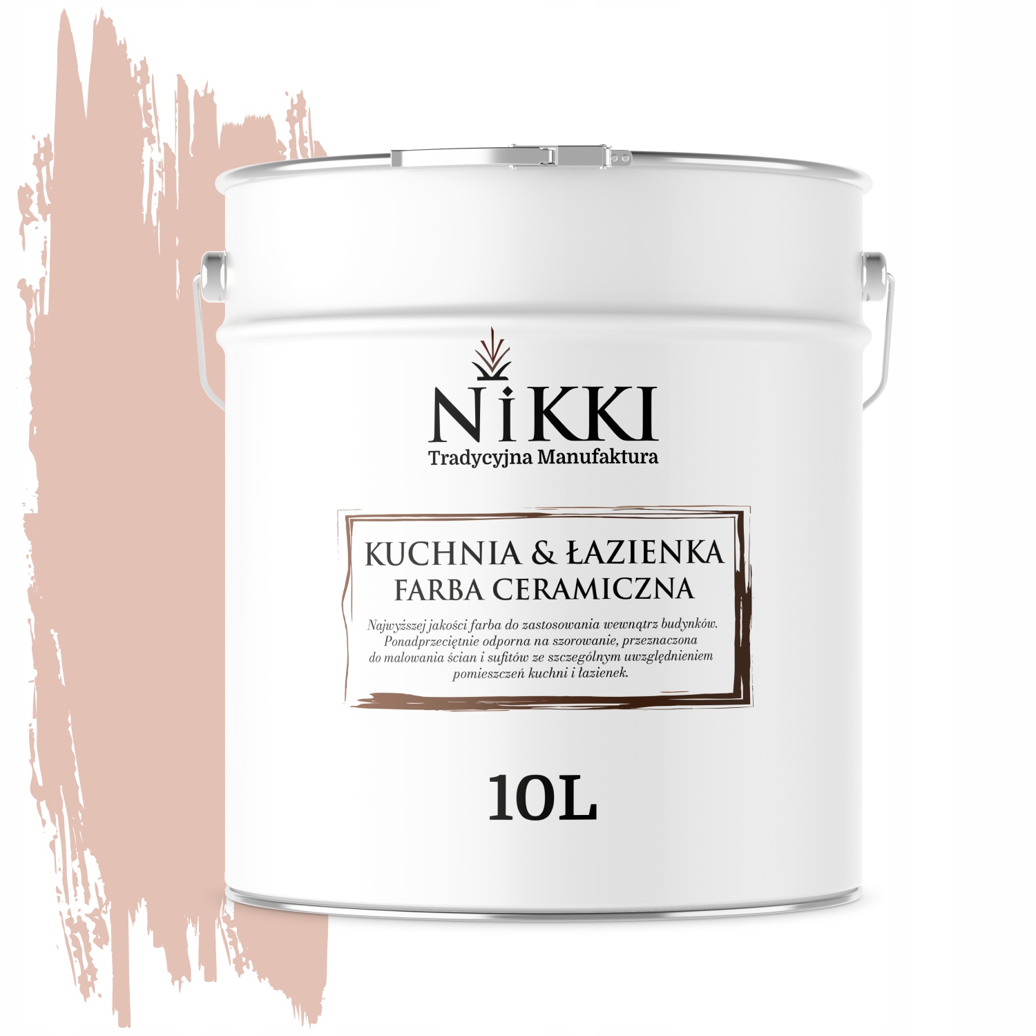 Keramická Farba Kuchyňa Kúpeľňa Benátska Ružová H4856 Hlboká Matná 10 L Nástenná