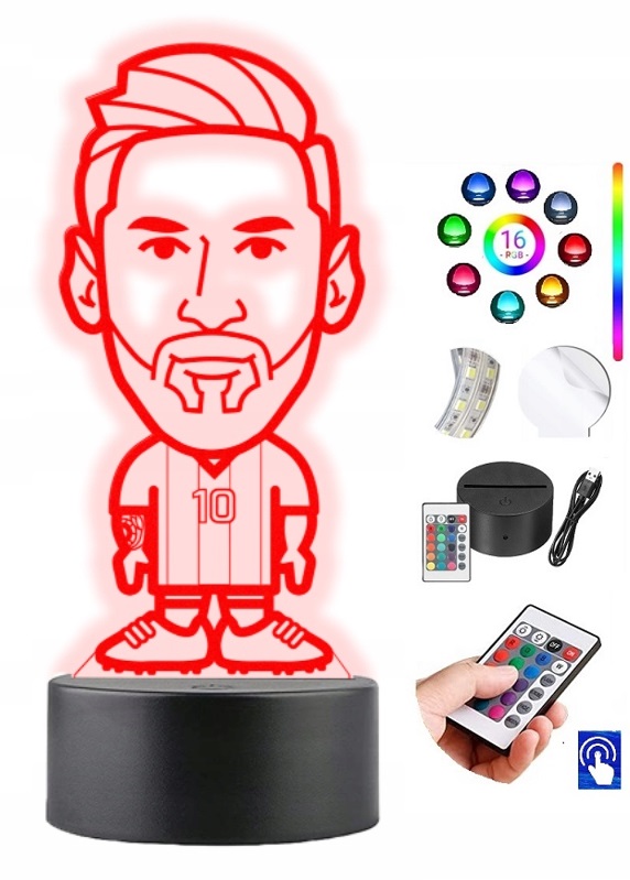 

Lampka na biurko Leo Messi 16kolorów Led Plexido