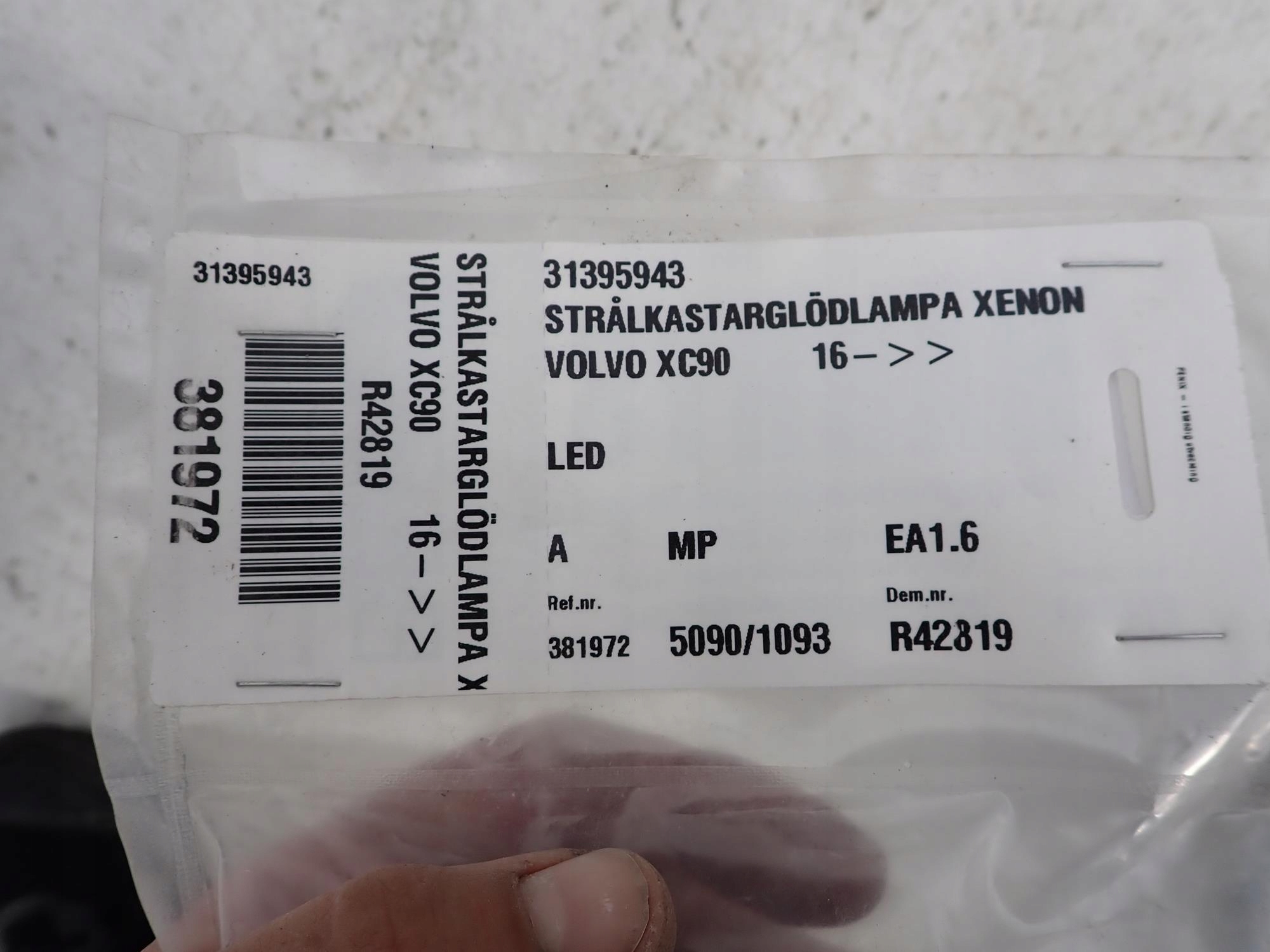 VOLVO V90 S90 16-> module control unit lights LED