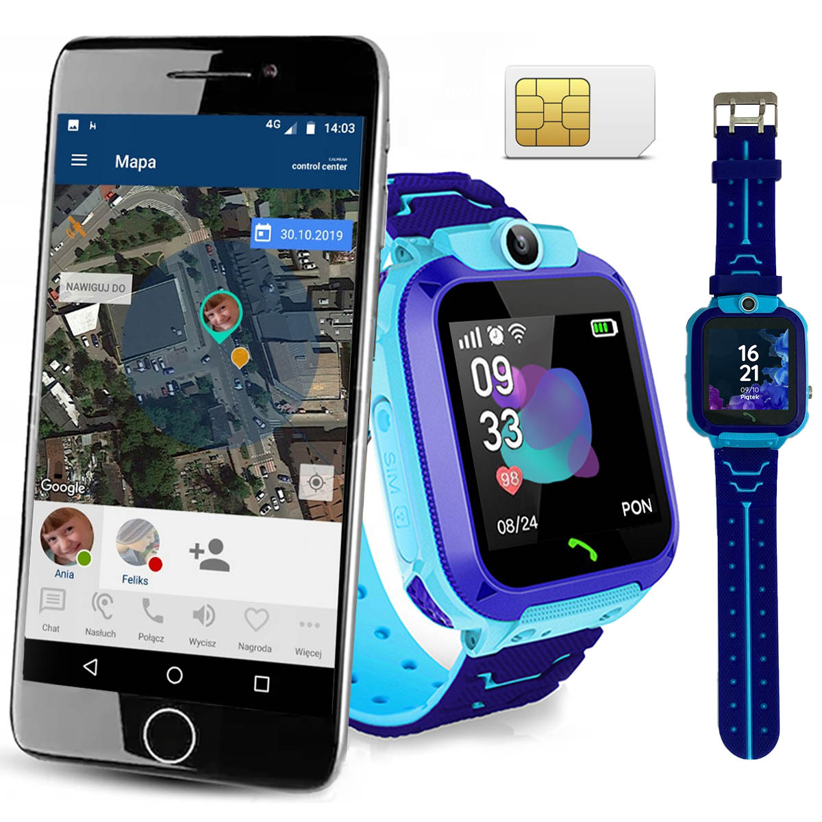 Zegarek CALMEAN EASY Kids Watch IP67 APARAT PL Marka CALMEAN
