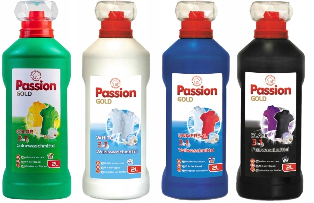 

Żel Do Prania Passion Gold 4 X 2L Zestaw MIX