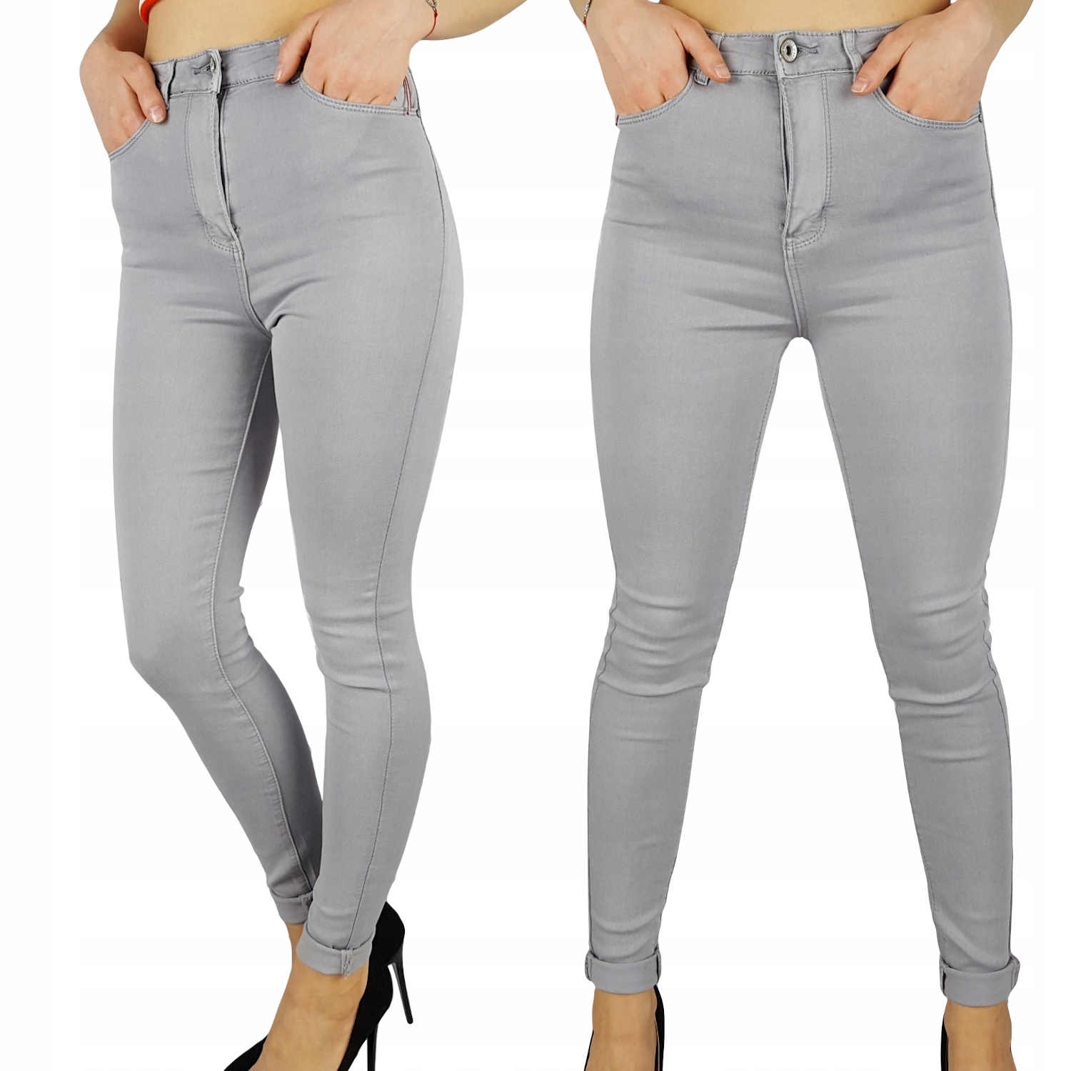 Damskie Spodnie Jeansowe Wyszczuplające