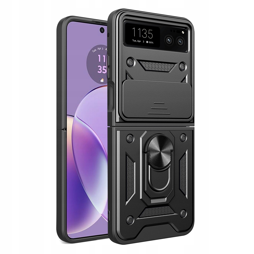 Techsuit CamShield etui do Motorola Razr 40 Czarne