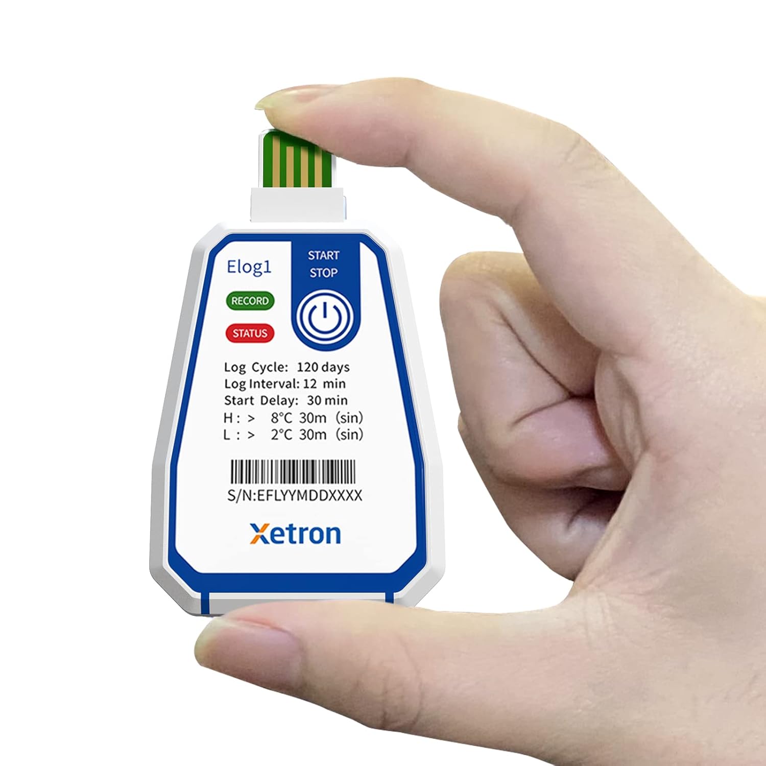 TempU05 Jednorazowy rejestrator temperatury