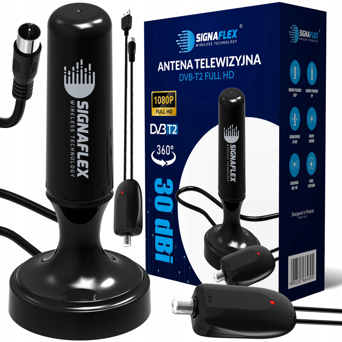 Antena wewnętrzna Signaflex antena DVBT2