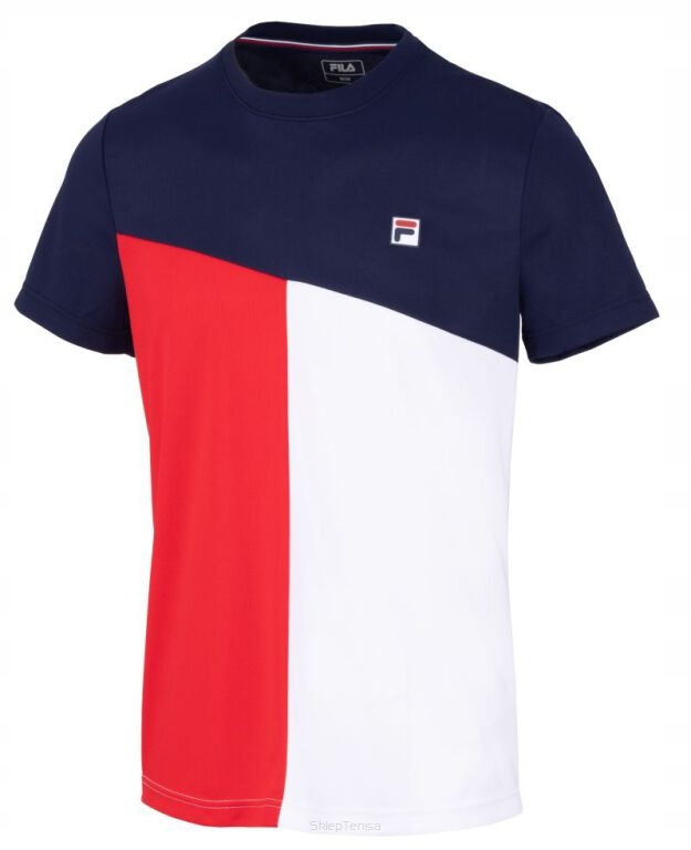 Koszulka tenisowa Fila T-shirt Christian multikolor M