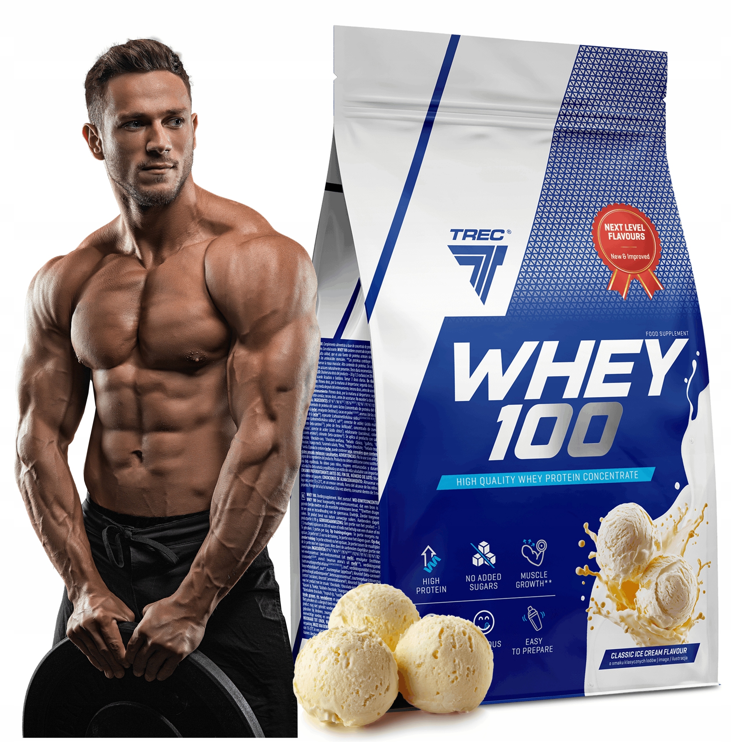 Vynikající Protein Wpc Trec Whey 100 900 g Bílkoviny Na Hmotu Svaly Pro Trénink
