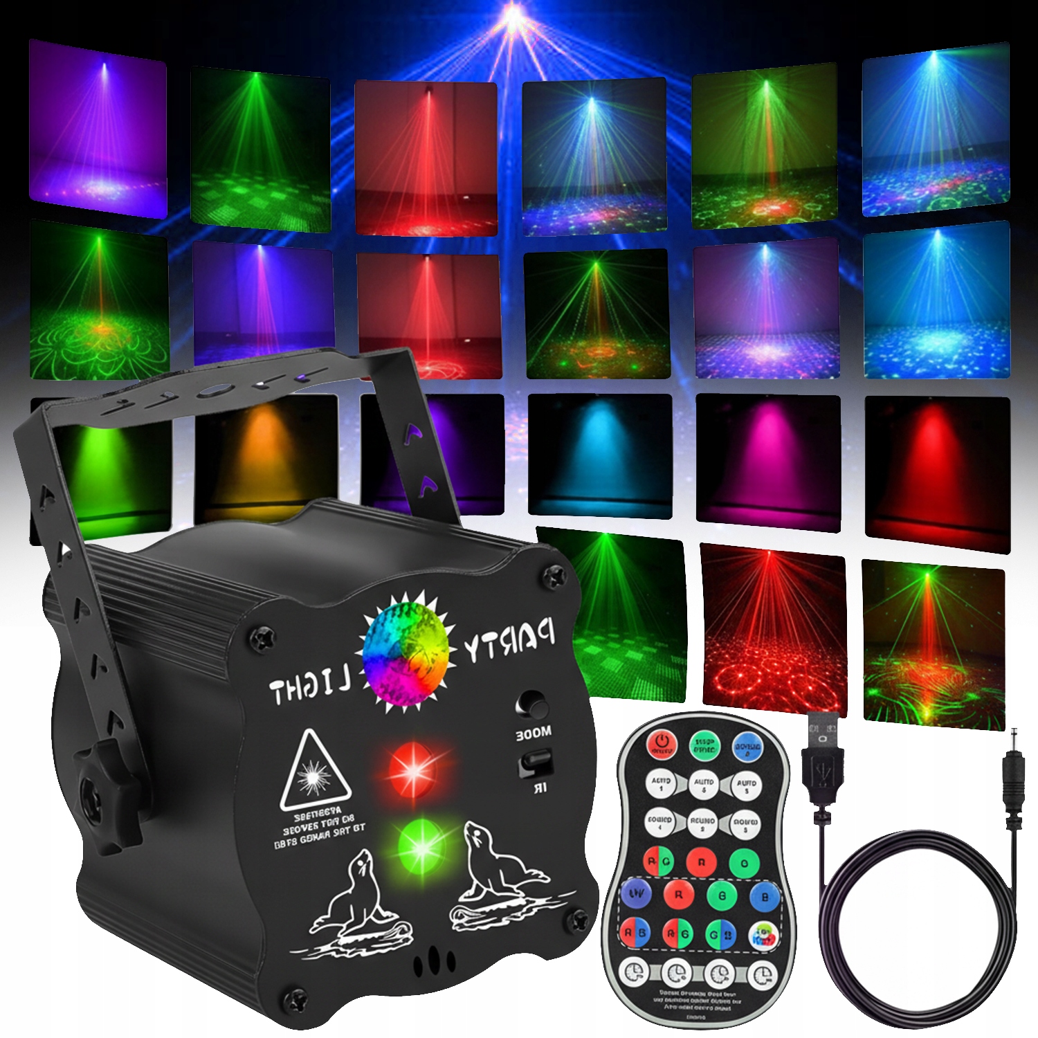 Projektor Na Párty, Projektor, Disco, Zvukový Senzor