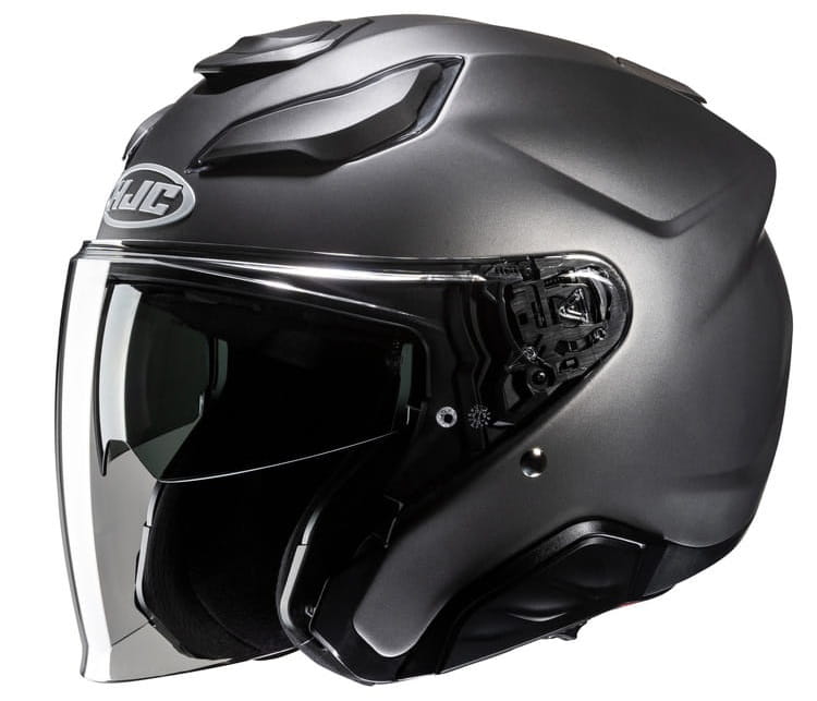 Hjc F31 Motocyklová Prilba Jett Solid Semi Flat Titanium L