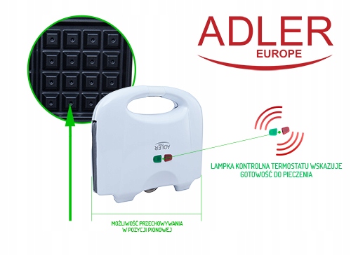 Gofrownica AD 311 700 W - Chrupiące Gofry w Kilka Chwil!
